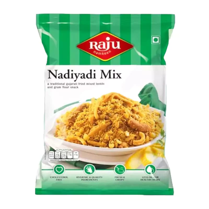Buy Raju Namkeen Nadiyadi Mix Online - OLRAA Indian Snacks