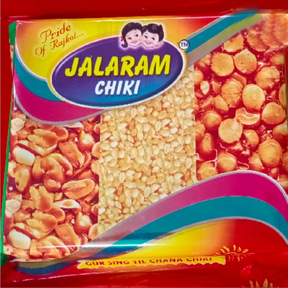 Buy Jalaram Gur Mix Chiki Online - OLRAA Indian Snacks