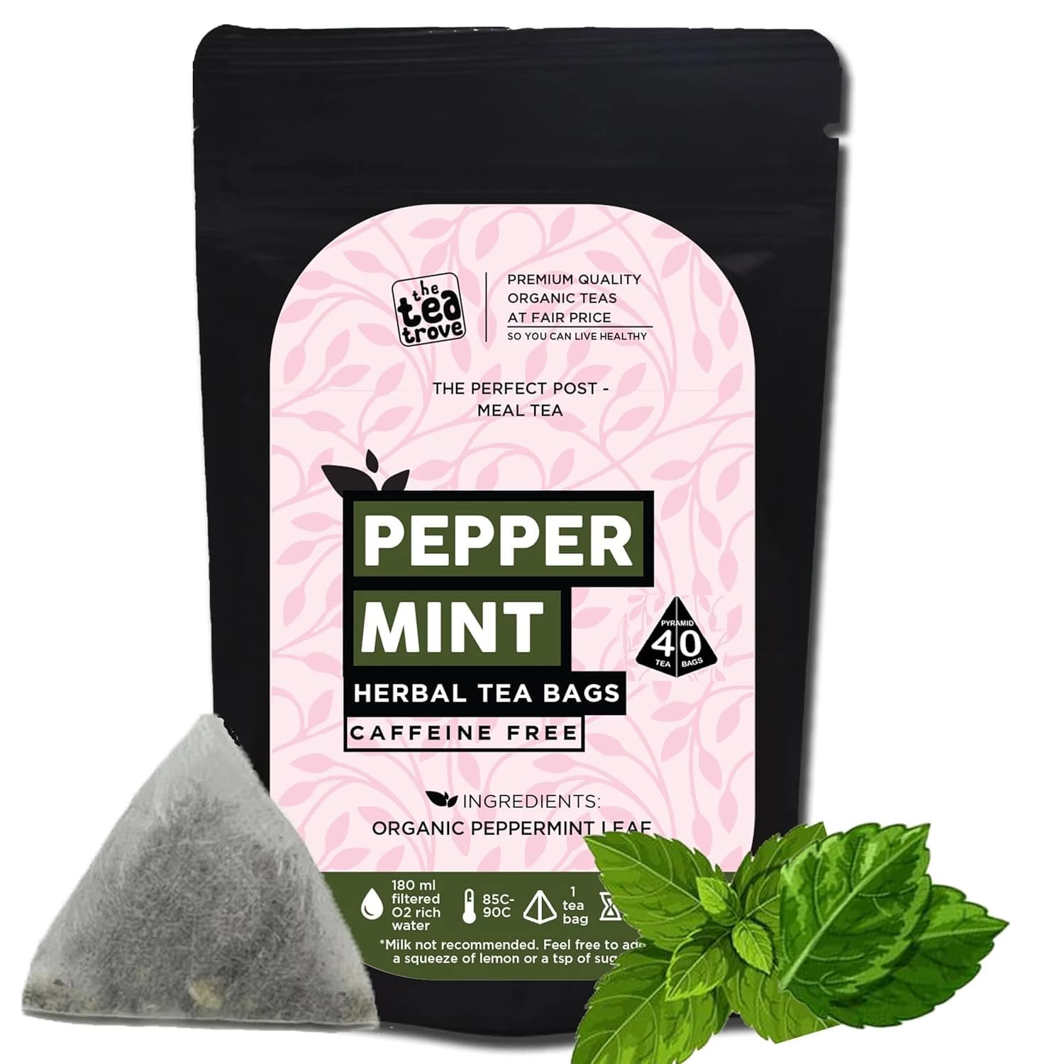 Buy The Tea Trove Peppermint Tea Bags Online - OLRAA Indian Snacks