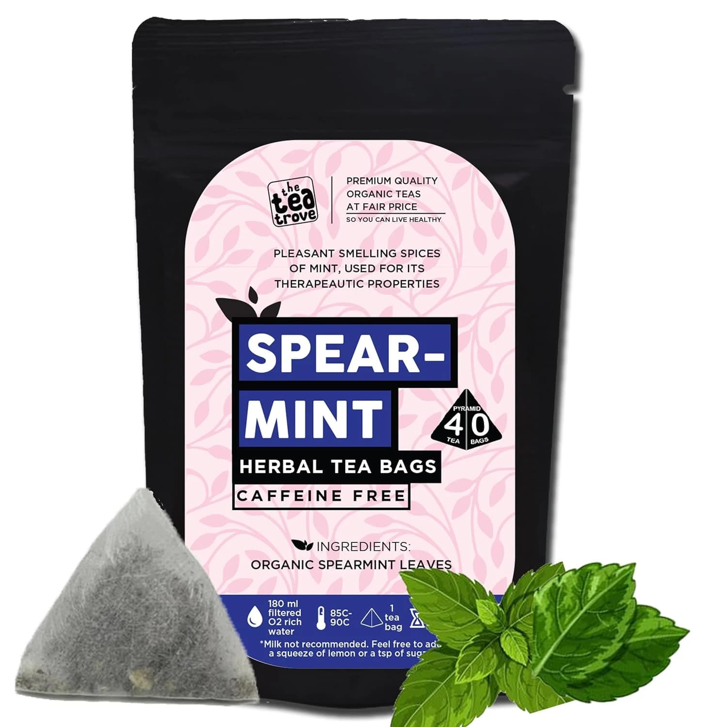 Buy The Tea Trove Spearmint Tea Bags Online - OLRAA Indian Snacks