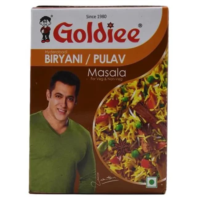 Buy Goldiee Biryani/Pulav Masala Online - OLRAA Indian Snacks