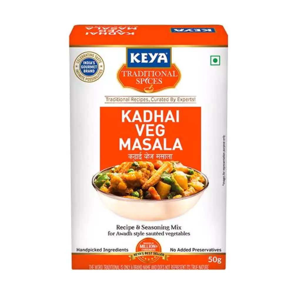Buy Keya Kadhai Veg Masala MC Online - OLRAA Indian Snacks