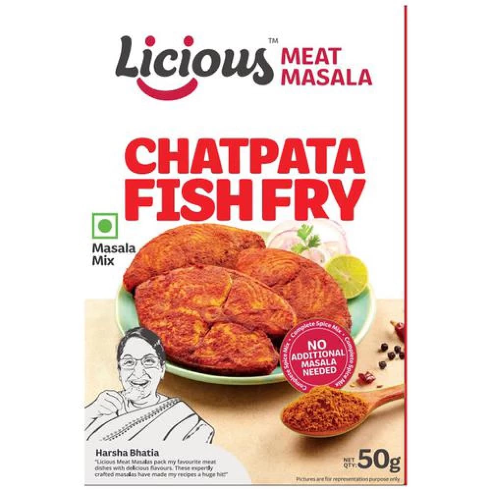 Buy Licious Chatpata Fish Fry Masala Online - OLRAA Indian Snacks
