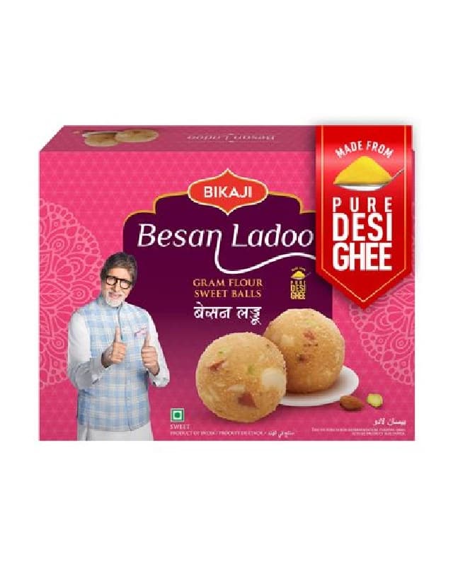 Buy Bikaji Besan Ladoo (Panchratan) Online - OLRAA Indian Snacks