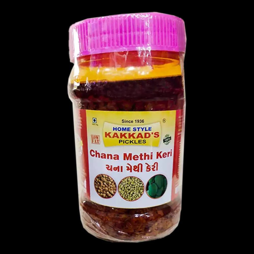 Buy Kakkad Brother Pickles Chana Methi Keri Pickles Online - OLRAA Indian Snacks