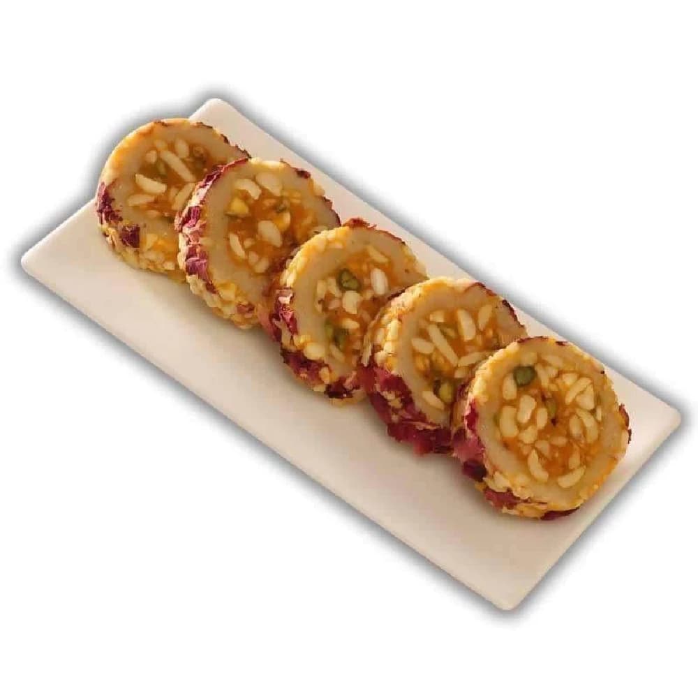 Buy Dadu's Rose Kaju Roll Online - OLRAA Indian Snacks