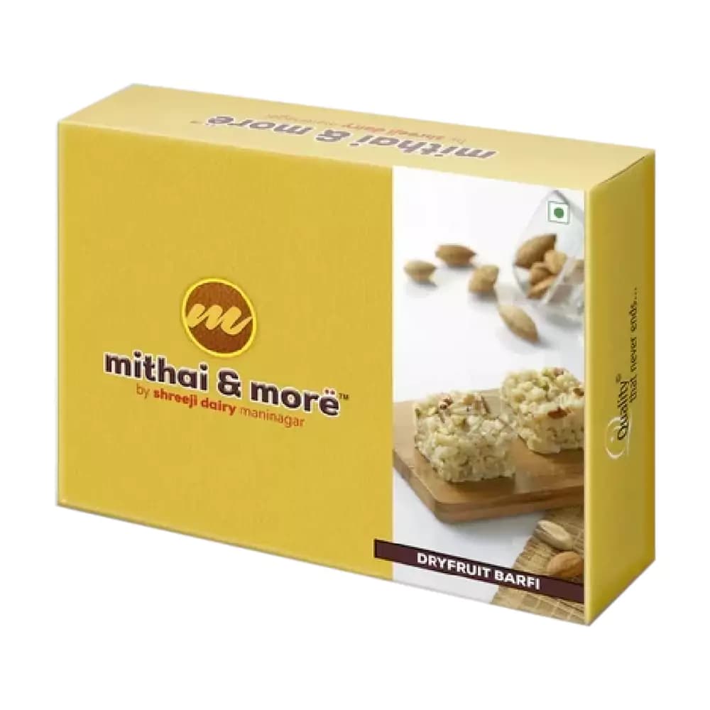 Buy Shreeji Dairy Dryfruit Barfi Online - OLRAA Indian Snacks