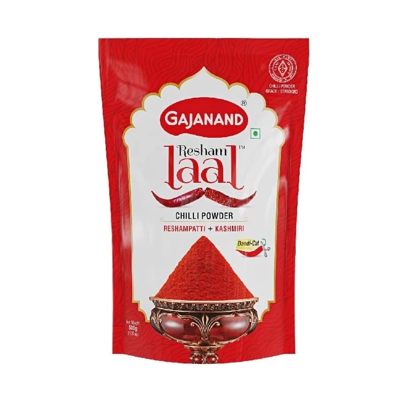 Buy Gajanand Reshamlaal Chilli Powder Online - OLRAA Indian Snacks