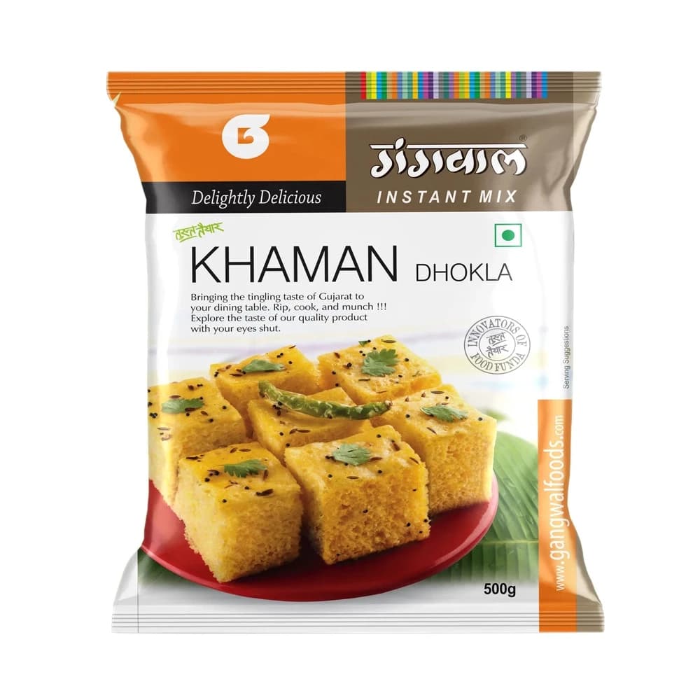 Buy Gangwal Instant Khaman Dhokla Mix Online - OLRAA Indian Snacks