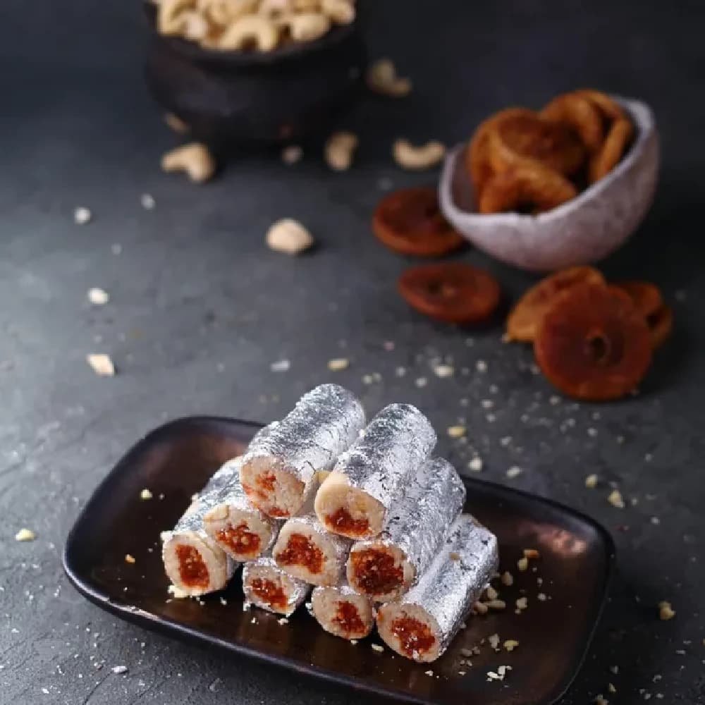 Buy Shreeji Dairy Kaju Anjeer Roll Online - OLRAA Indian Snacks