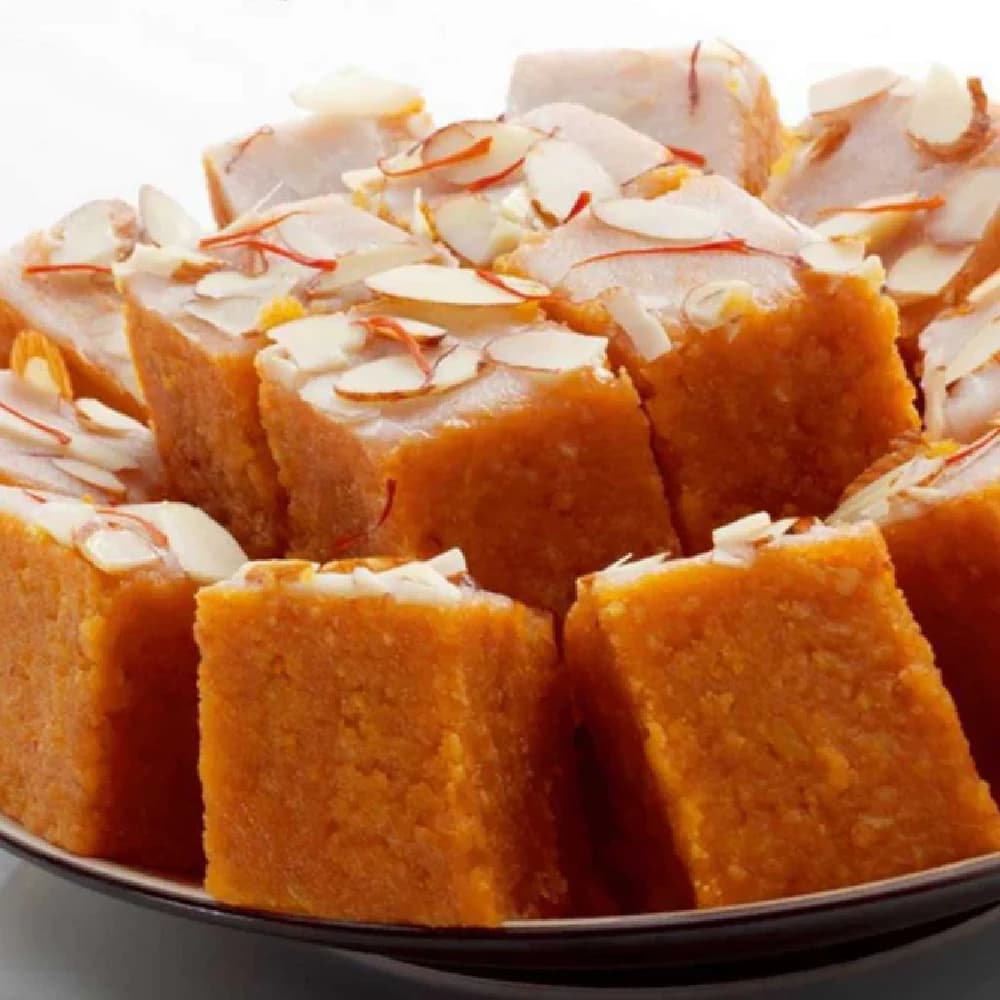 Buy Shreeji Dairy Kesar Mohanthal Online - OLRAA Indian Snacks