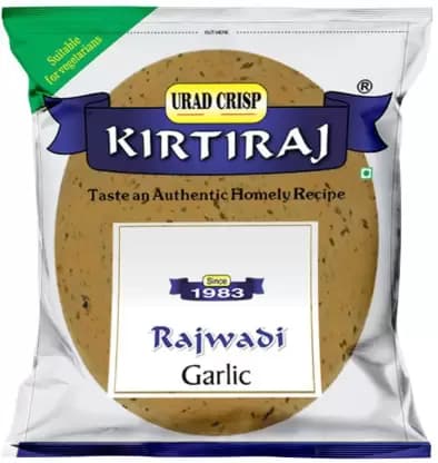 Buy Kirtiraj Garlic Papad Online - OLRAA Indian Snacks