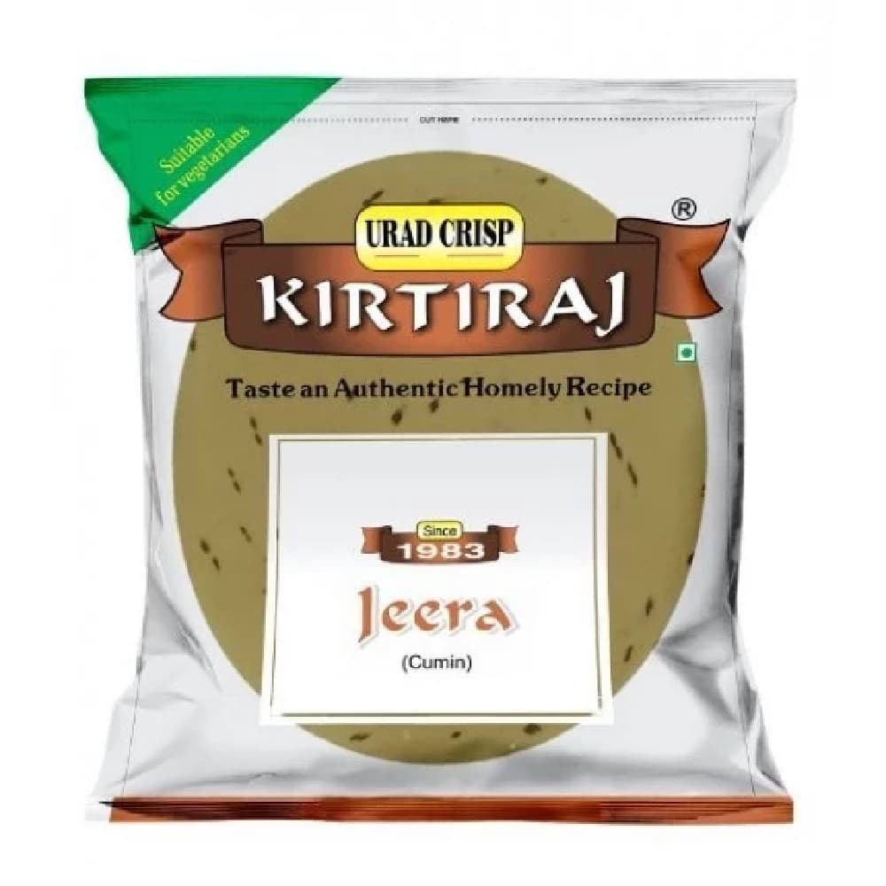 Buy Kirtiraj Jeera Papad Online - OLRAA Indian Snacks