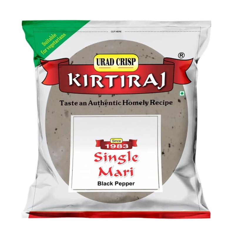 Buy Kirtiraj Single Mari Papad Online - OLRAA Indian Snacks