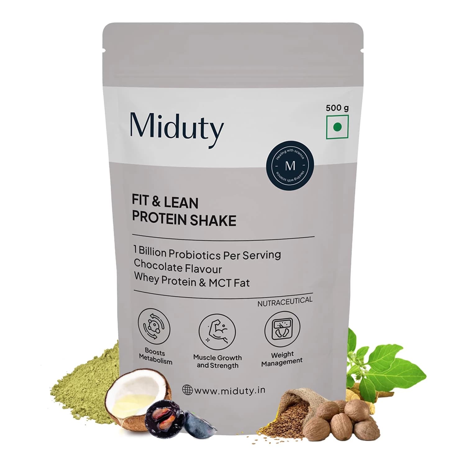 Buy Miduty Fit And Lean Protein Shake Online - OLRAA Indian Snacks
