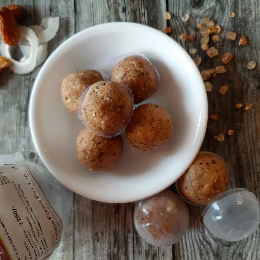 Buy Vaidehi Foods Premium Dink Ladoo Online - OLRAA Indian Snacks