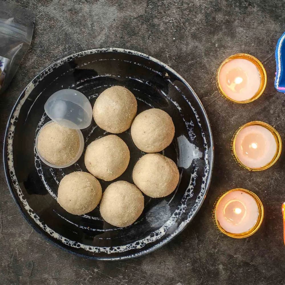 Buy Vaidehi Foods Premium Rava Ladoo Online - OLRAA Indian Snacks