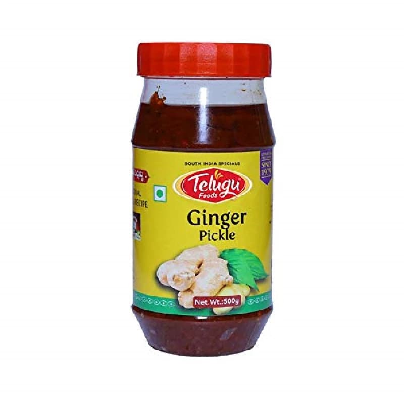 Buy Telugu Foods Swetha Ginger Pickle Online - OLRAA Indian Snacks