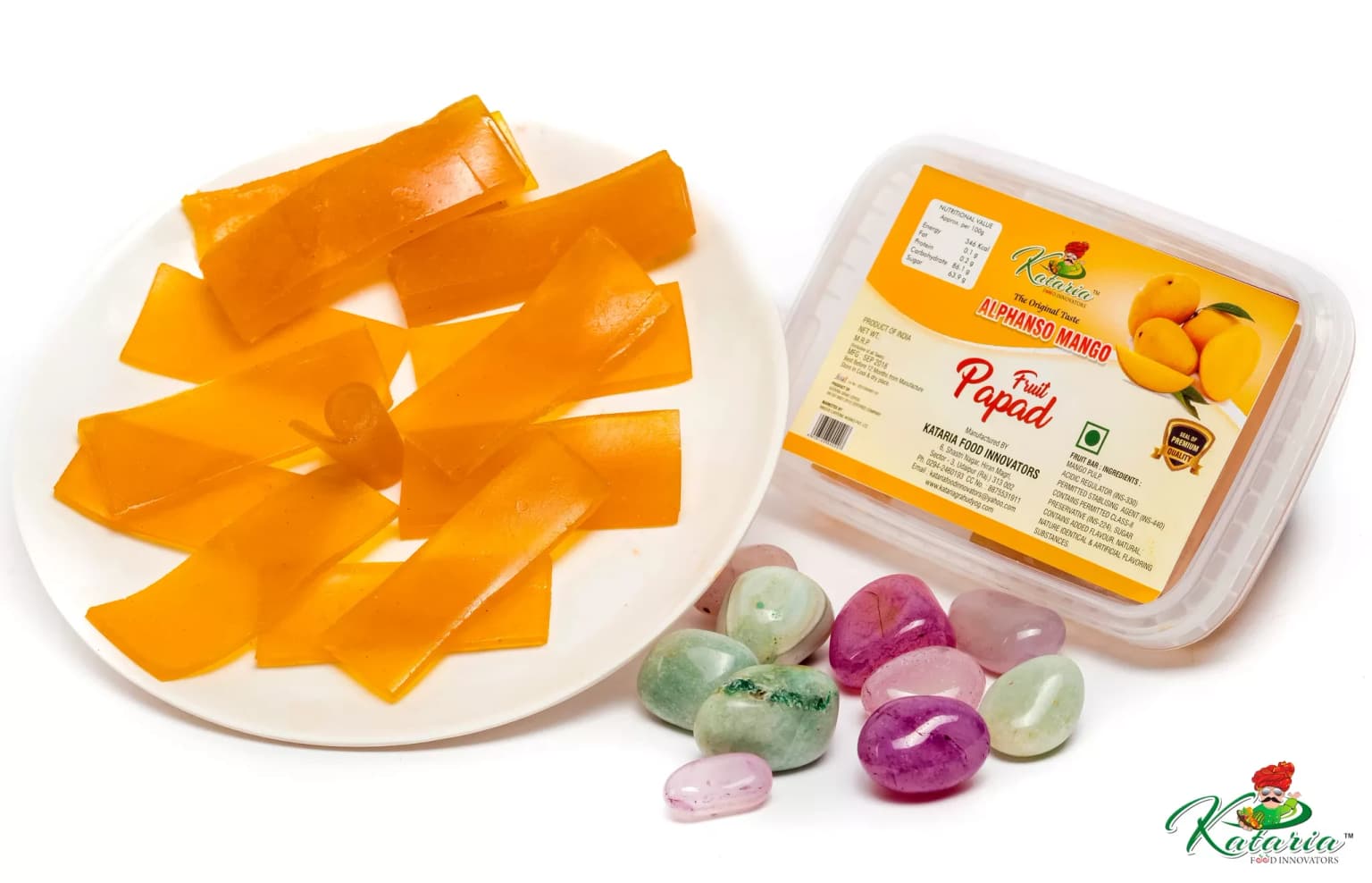 Buy Kataria Food Innovators Alphanso Mango Papad Online - OLRAA Indian Snacks