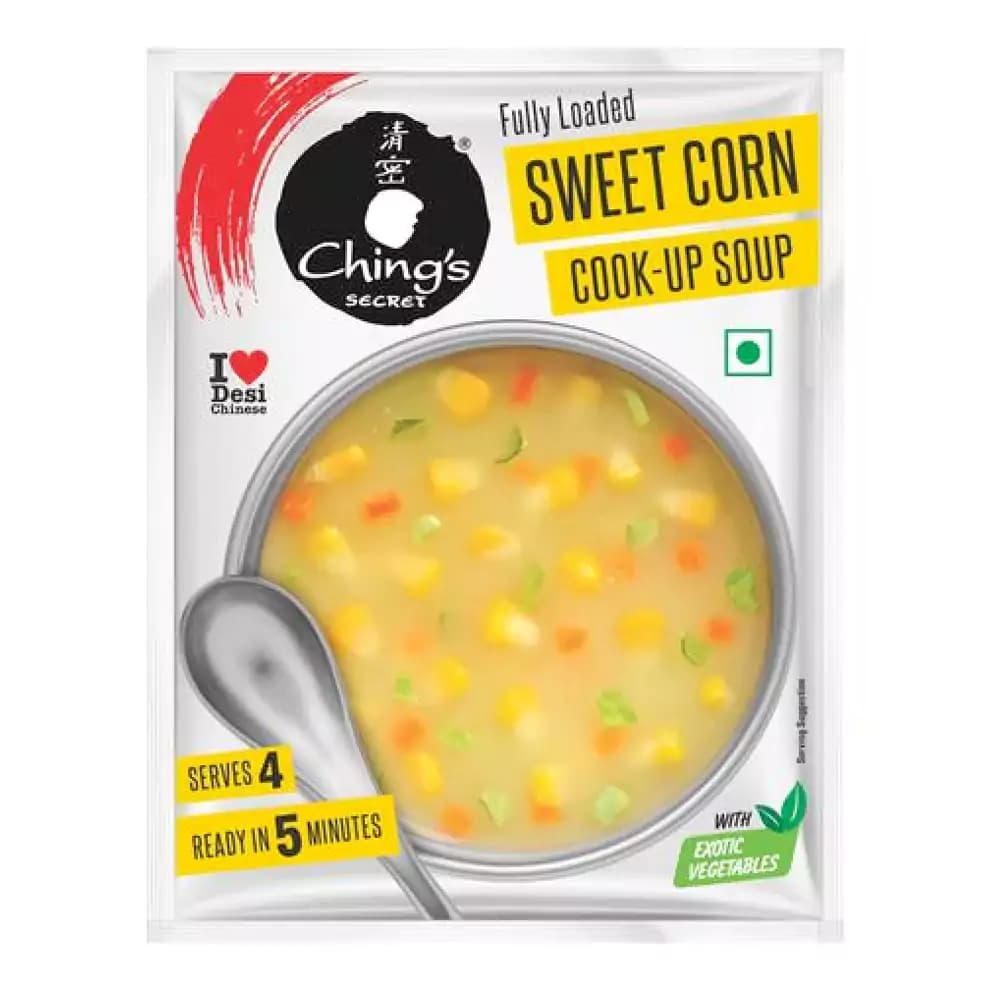 Buy Ching's Secret Sweet Corn Veg Soup Online - OLRAA Indian Snacks