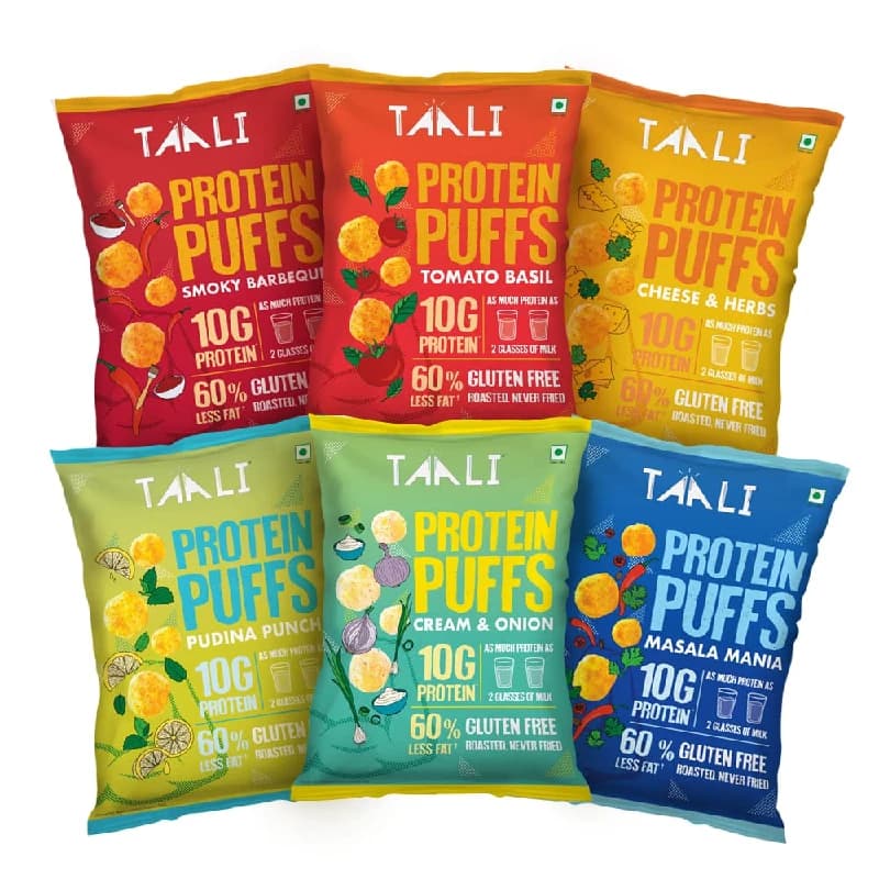 Buy Taali Protein Puffs Online - OLRAA Indian Snacks