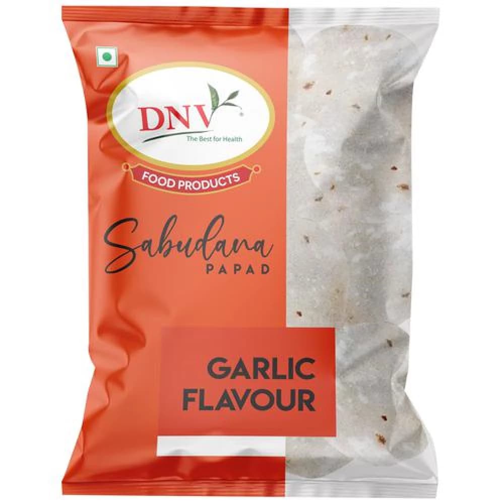Buy Dnv Garlic Sabudana Papad Online - OLRAA Indian Snacks