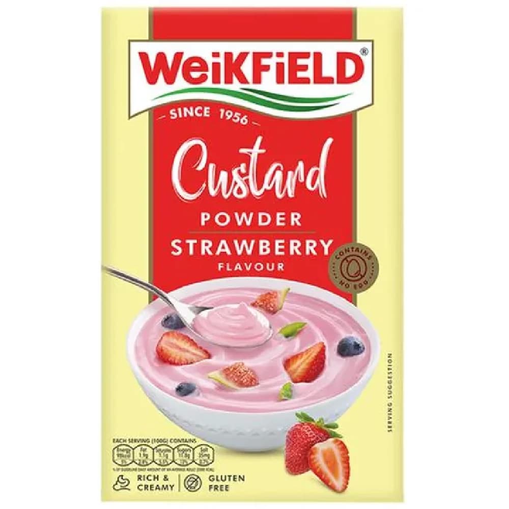 Buy Weikfield Custard Powder Strawberry Online - OLRAA Indian Snacks