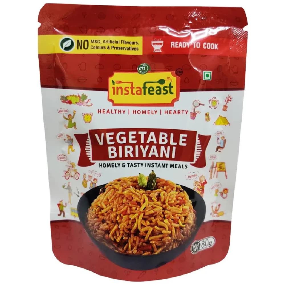Buy Instafeast Vegetable Biriyani Online - OLRAA Indian Snacks