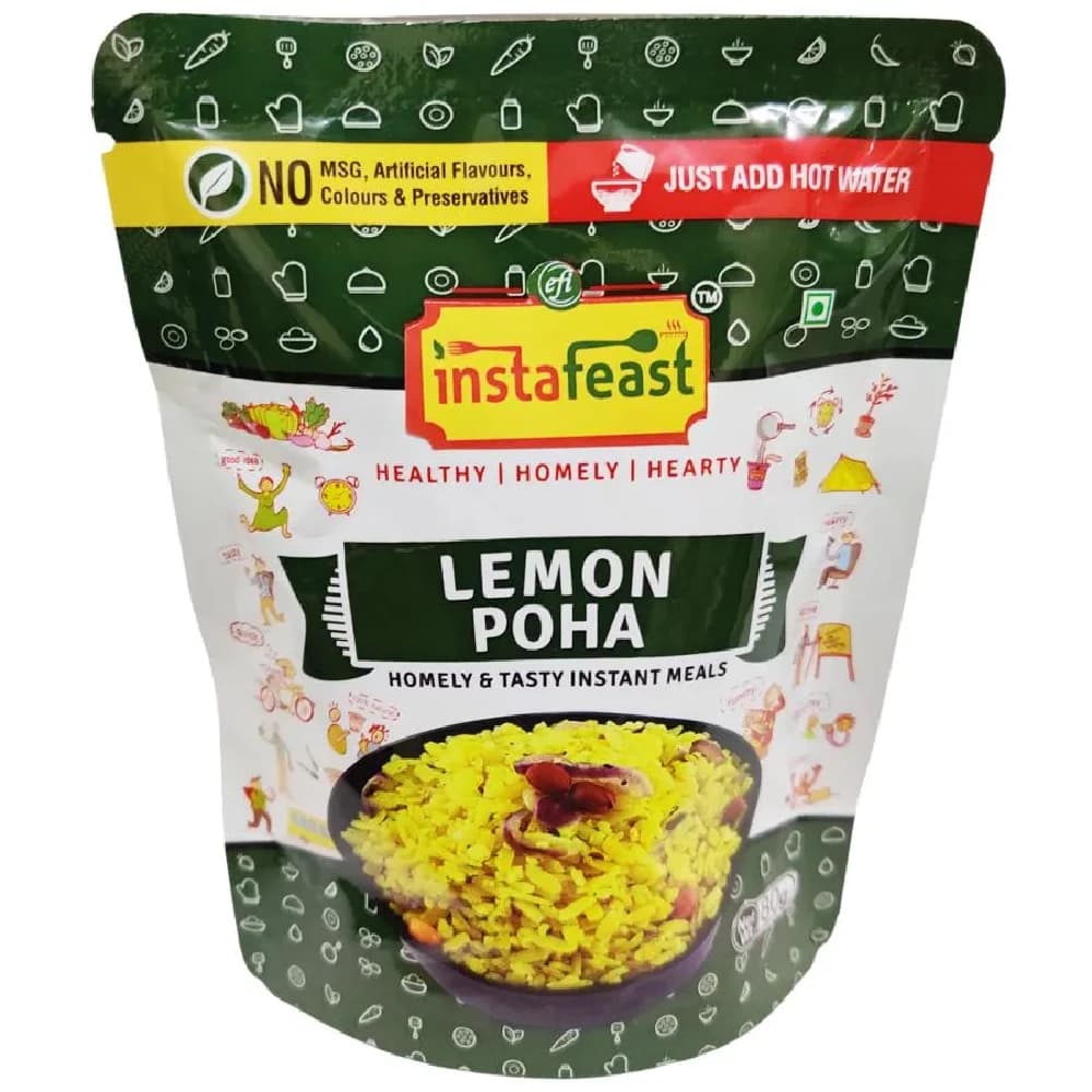 Buy Instafeast Lemon Poha Online - OLRAA Indian Snacks
