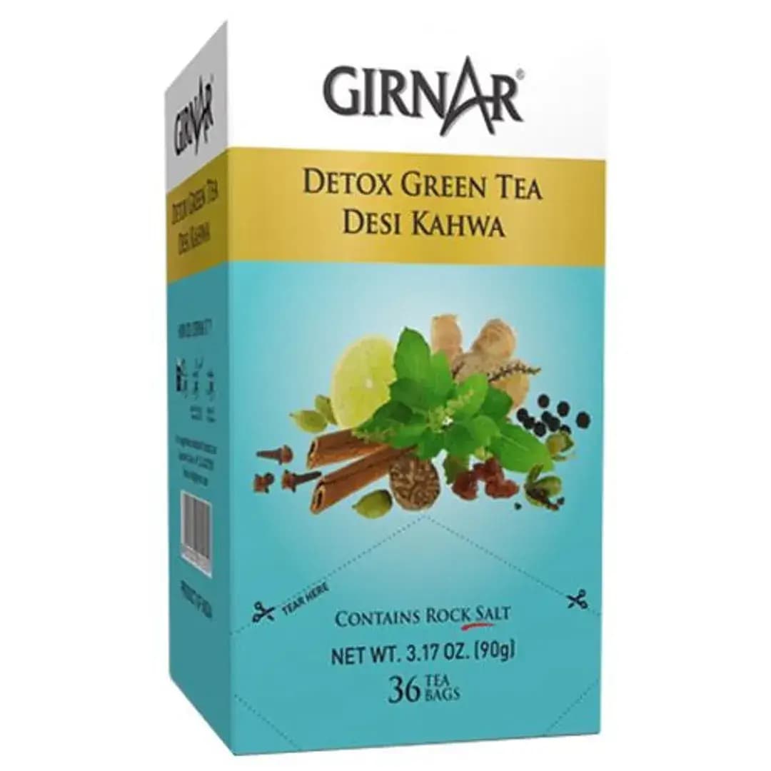 Buy Girnar Green Tea Detox / Desi Kahwa Online - OLRAA Indian Snacks