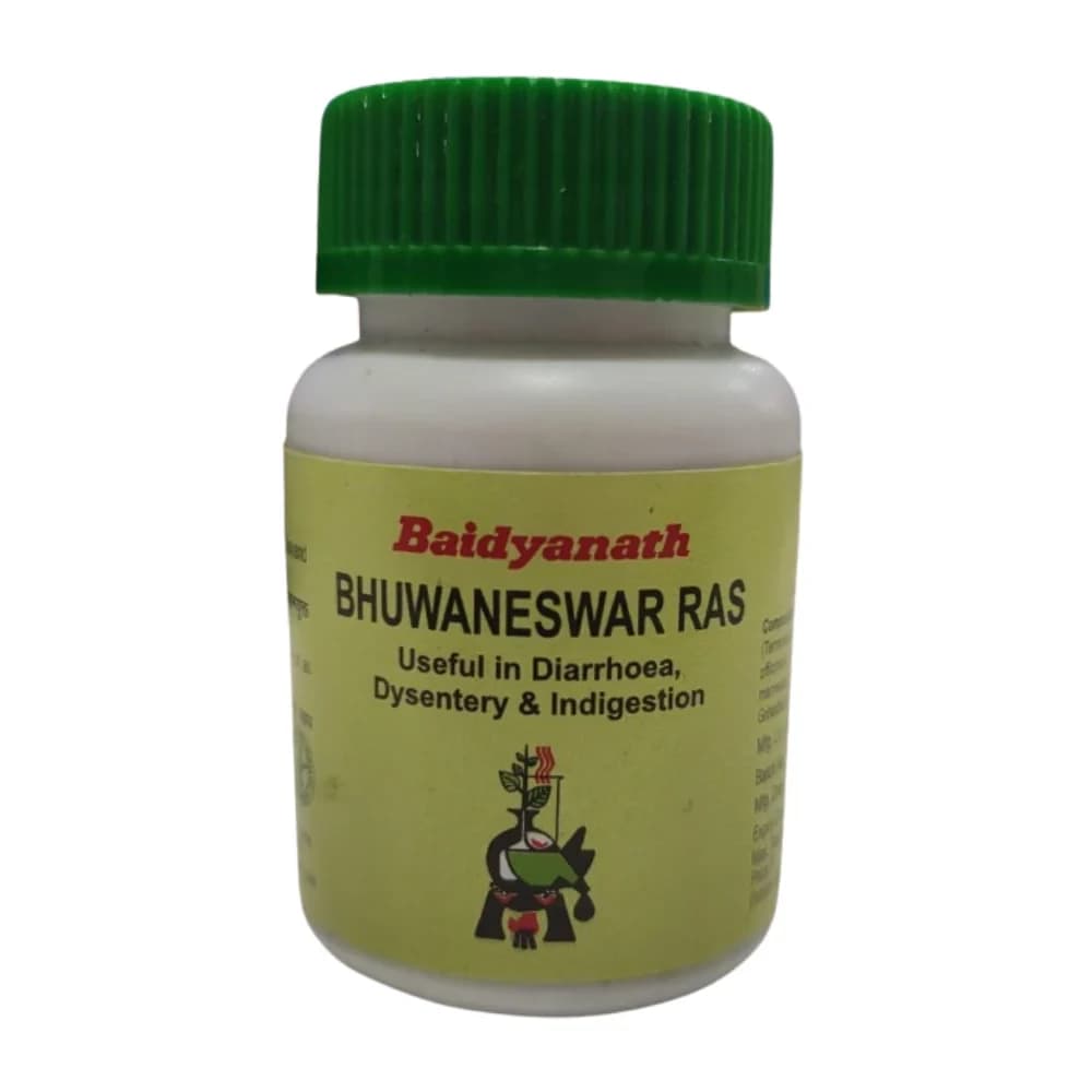 Buy Baidyanath Bhuwaneshwar Ras Tablets Online - OLRAA Indian Snacks