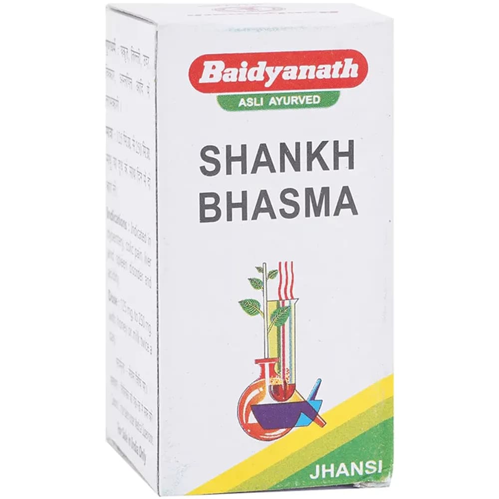 Buy Baidyanath Jhansi Shankh Bhasma  Online - OLRAA Indian Snacks
