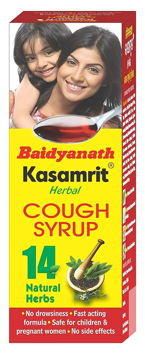Buy Baidyanath Kasamrit Herbal Syrup  Online - OLRAA Indian Snacks