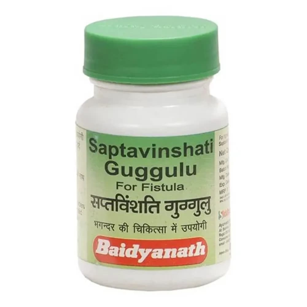 Buy Baidyanath Saptavinshati Guggulu Tablets Online - OLRAA Indian Snacks