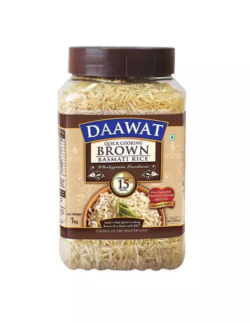 Buy Daawat Brown Basmati Rice Online - OLRAA Indian Snacks