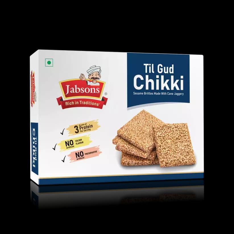 Buy Jabsons Til Gud Chikki Online - OLRAA Indian Snacks