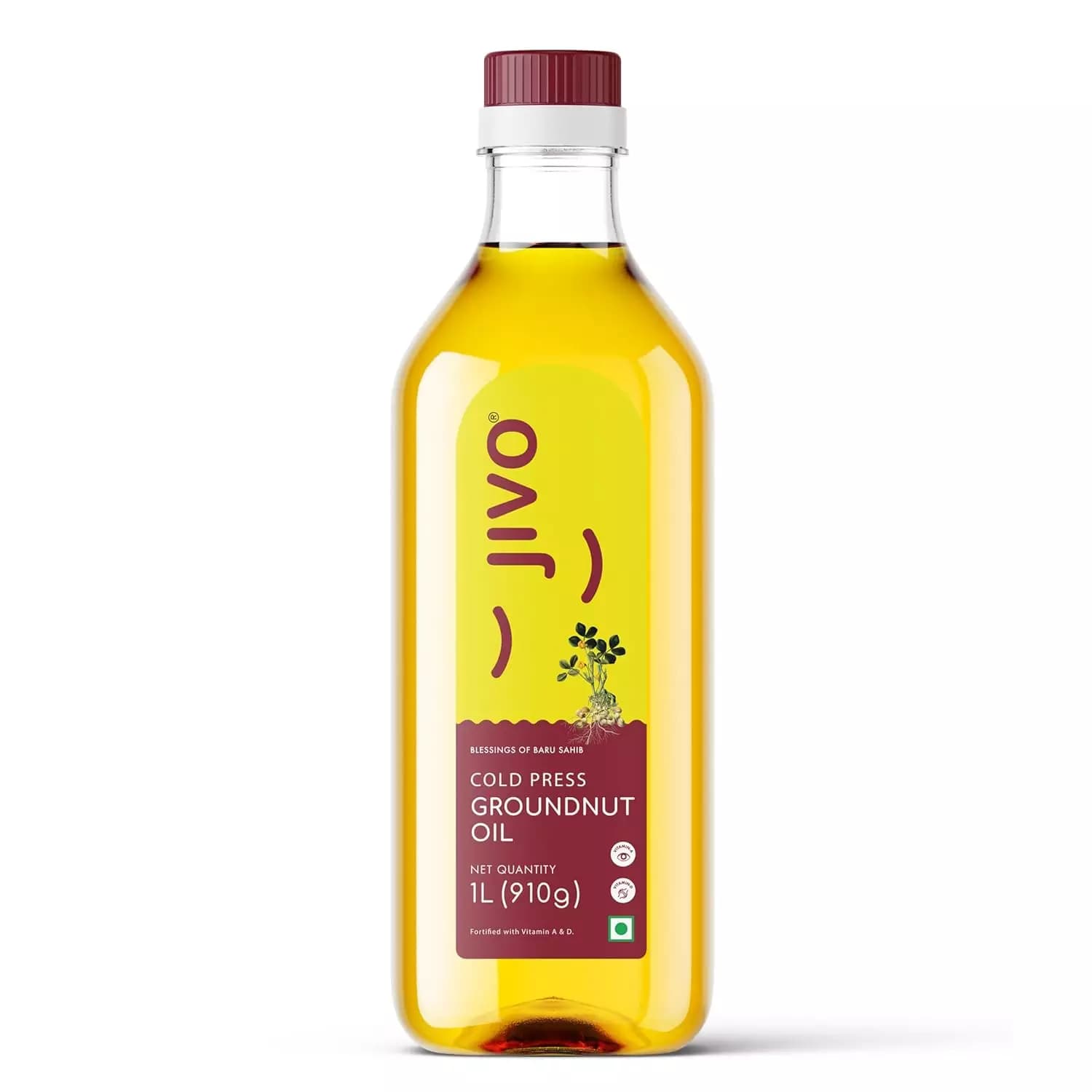 Buy JIVO Groundnut Oil  Online - OLRAA Indian Snacks
