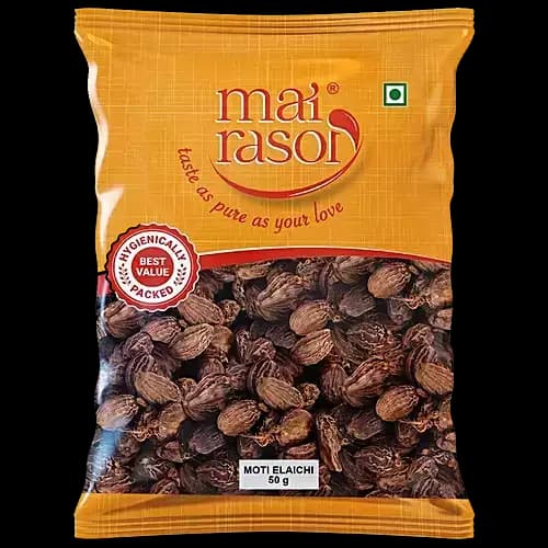 Buy Mai Rasoi Moti Elaichi Black Online - OLRAA Indian Snacks