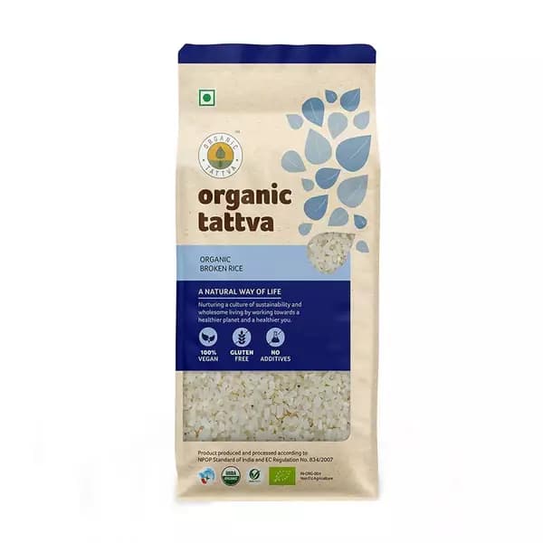 Buy Organic Tattva Broken Rice Online - OLRAA Indian Snacks