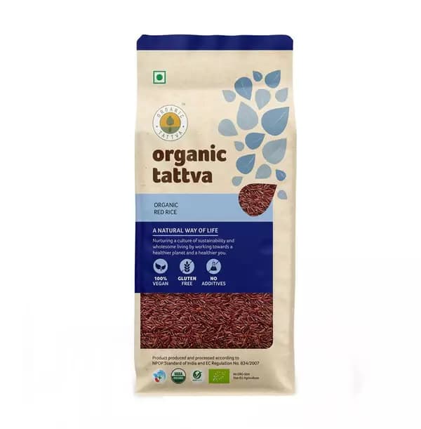Buy Organic Tattva Red Rice Online - OLRAA Indian Snacks
