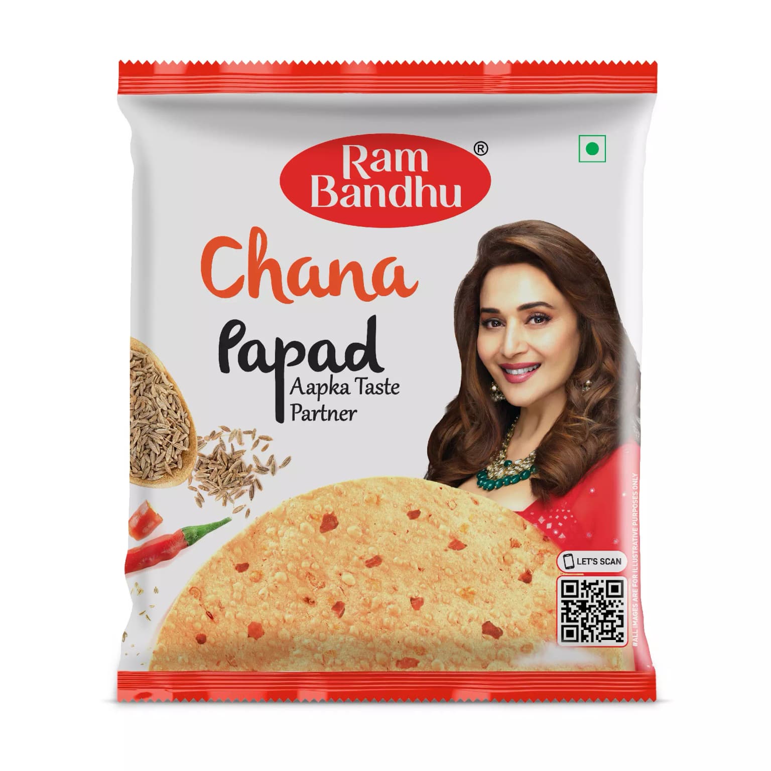 Buy Ram Bandhu Chana Papad Online - OLRAA Indian Snacks