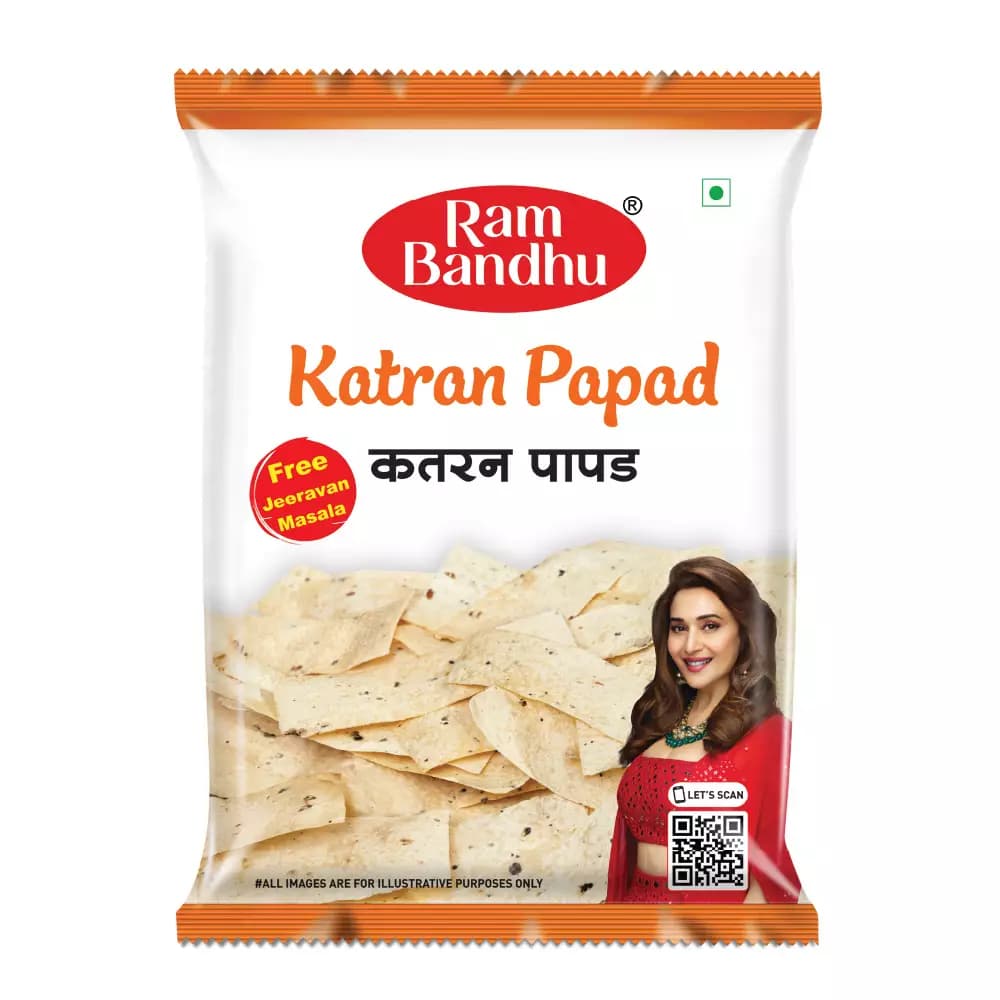 Buy Ram Bandhu Katran Papad Online - OLRAA Indian Snacks