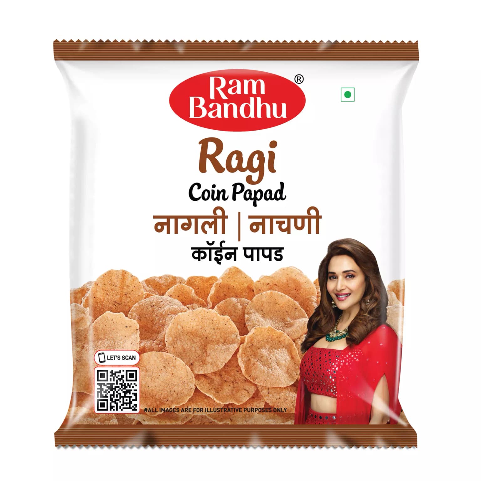 Buy Ram Bandhu Ragi Coin Papad Online - OLRAA Indian Snacks