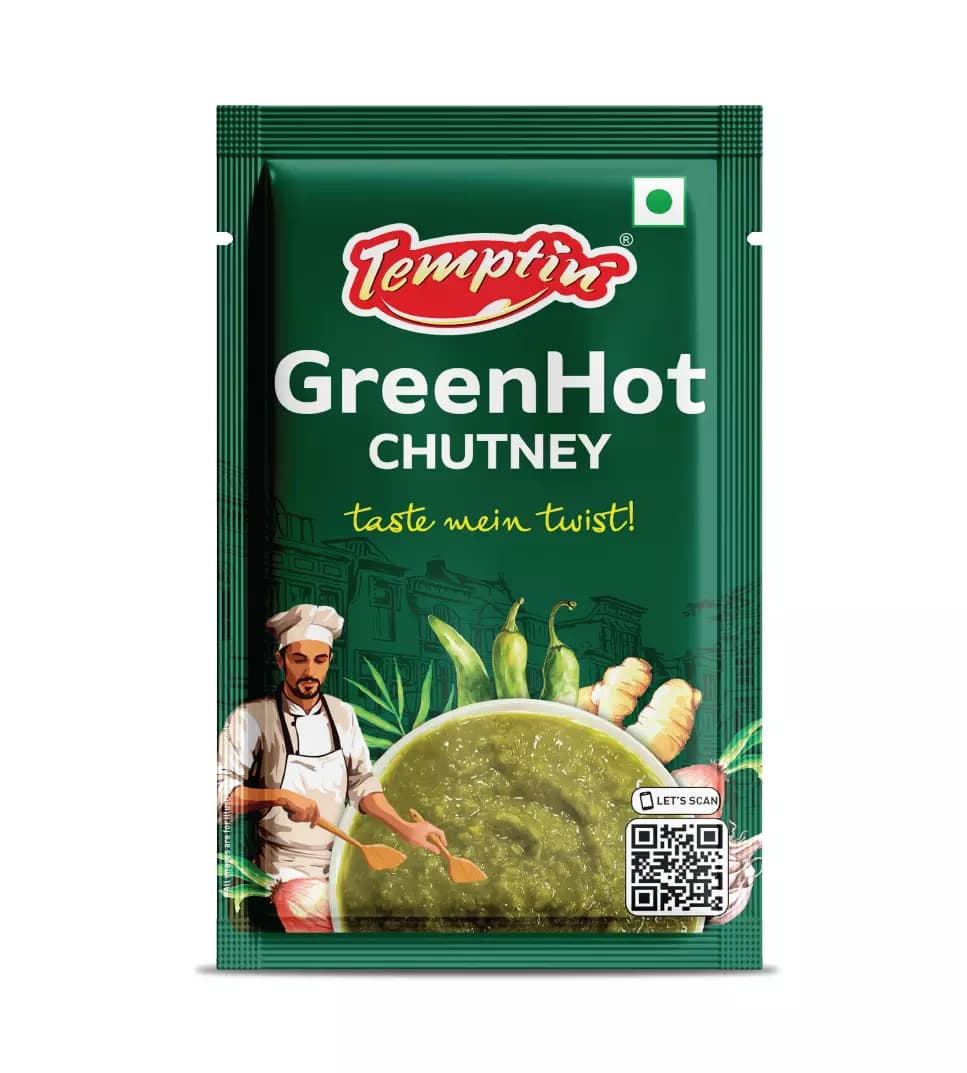 Buy Temptin GreenHot Chutney Online - OLRAA Indian Snacks
