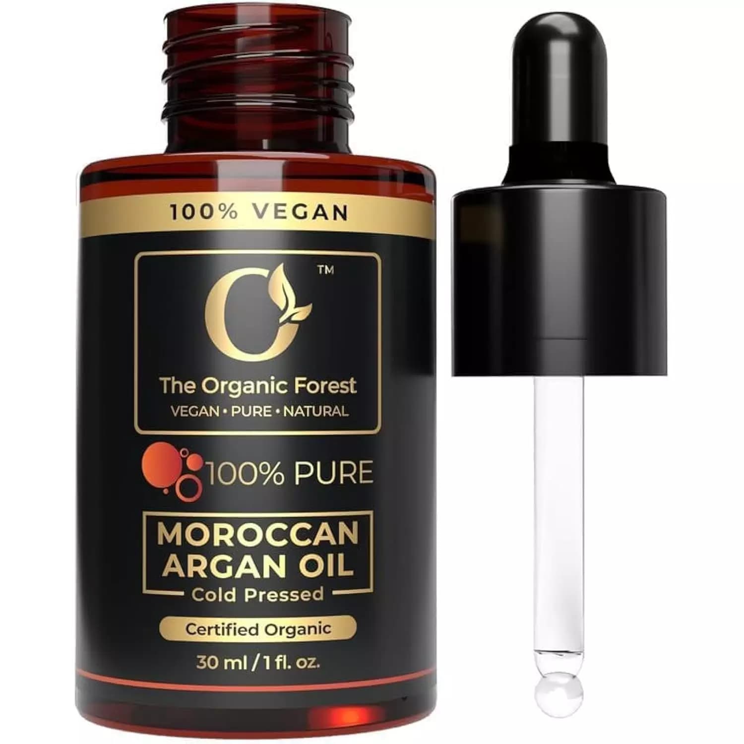 Buy The Organic Forest Cold Pressed Moroccan Argan Oil  Online - OLRAA Indian Snacks