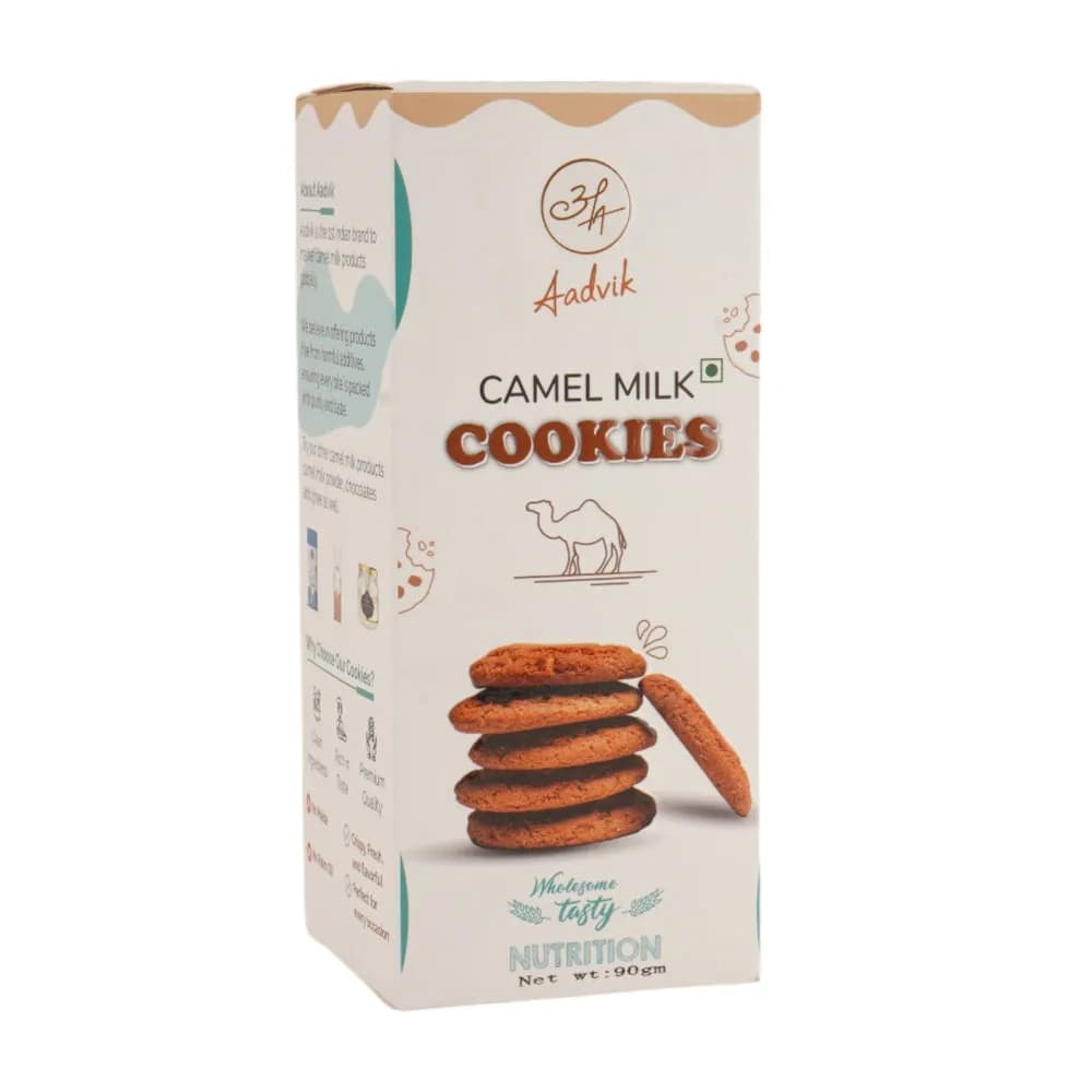 Buy Aadvik Camel Milk Cookies Online - OLRAA Indian Snacks