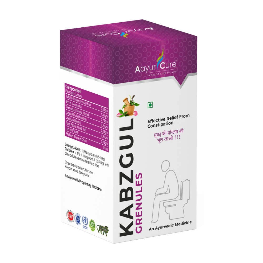 Buy Aayur Cure Kabzgul Granules Online - OLRAA Indian Snacks