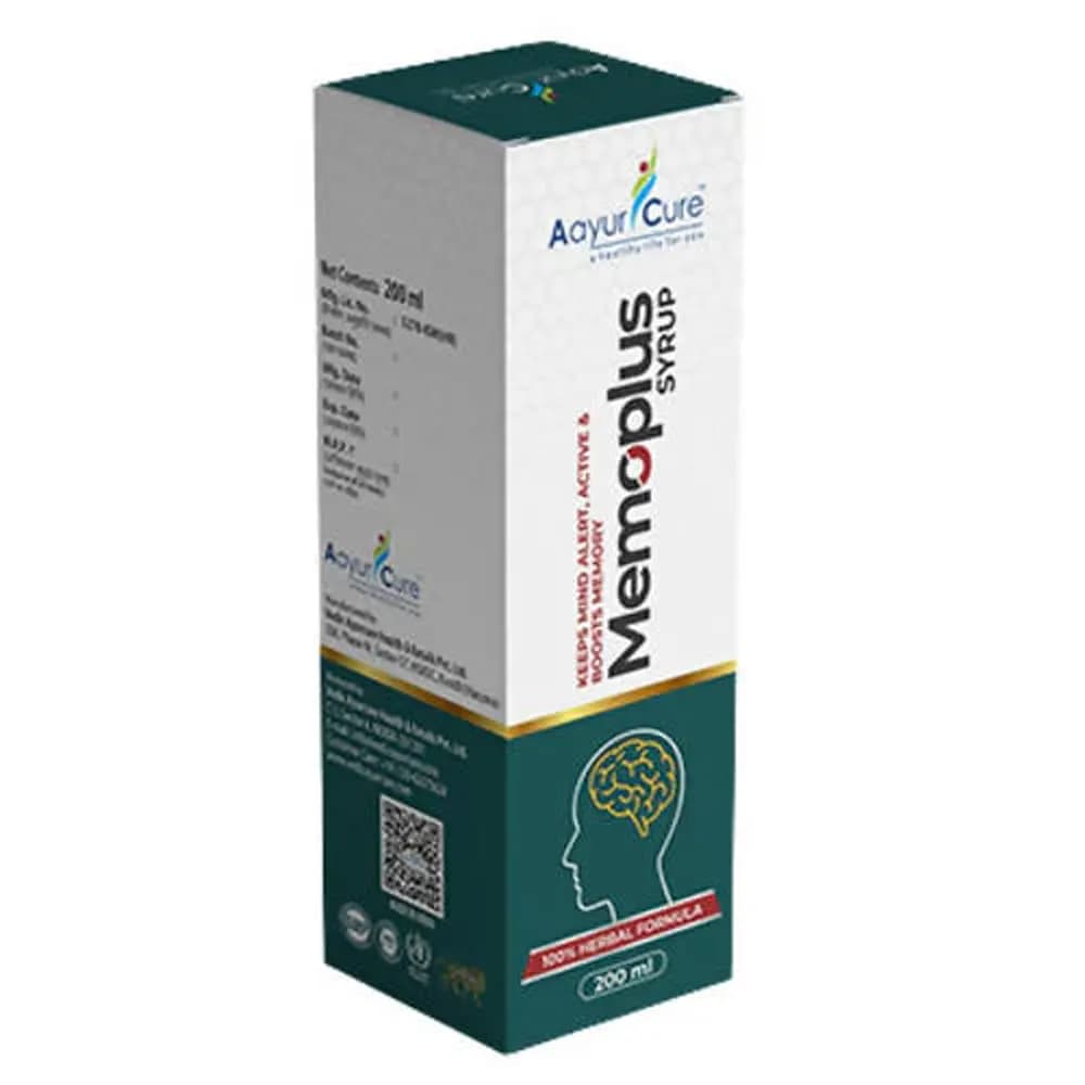 Buy Aayur Cure Memoplus Syrup Online - OLRAA Indian Snacks