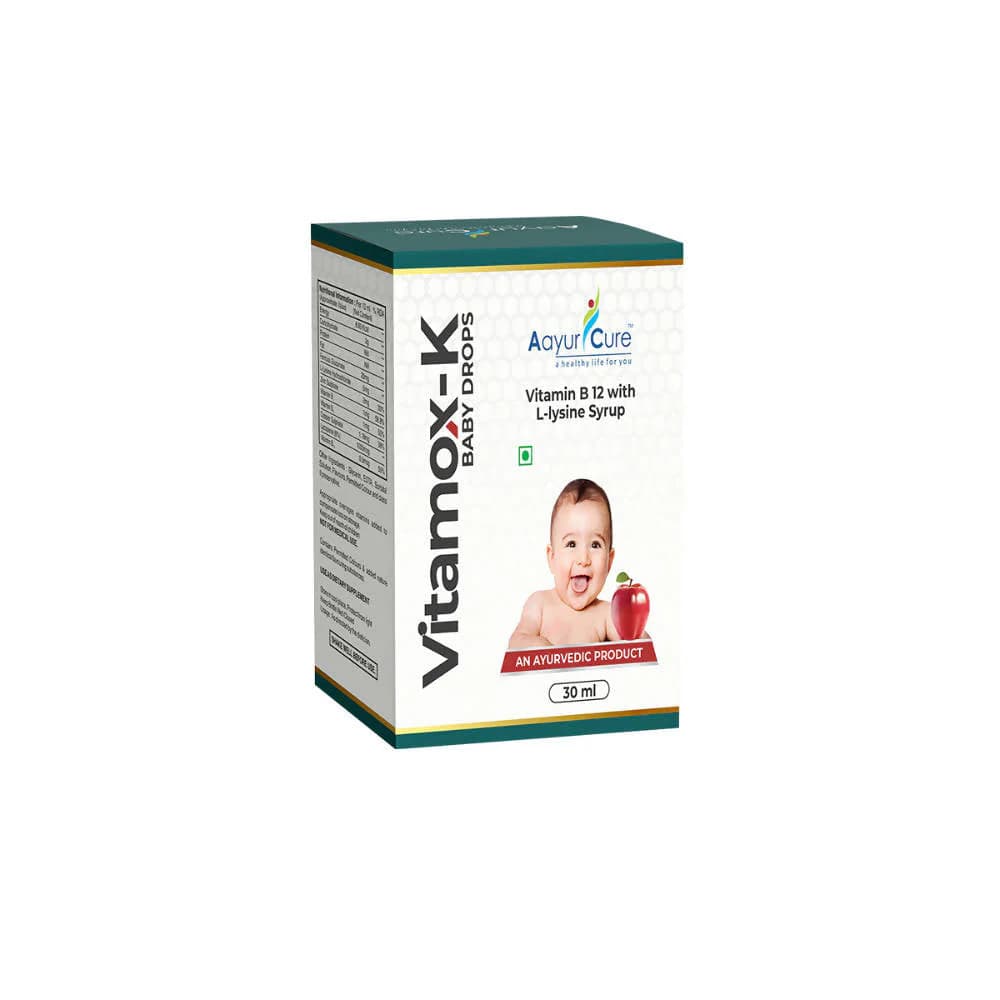 Buy Aayur Cure Vitamox-K Baby Drops  Online - OLRAA Indian Snacks