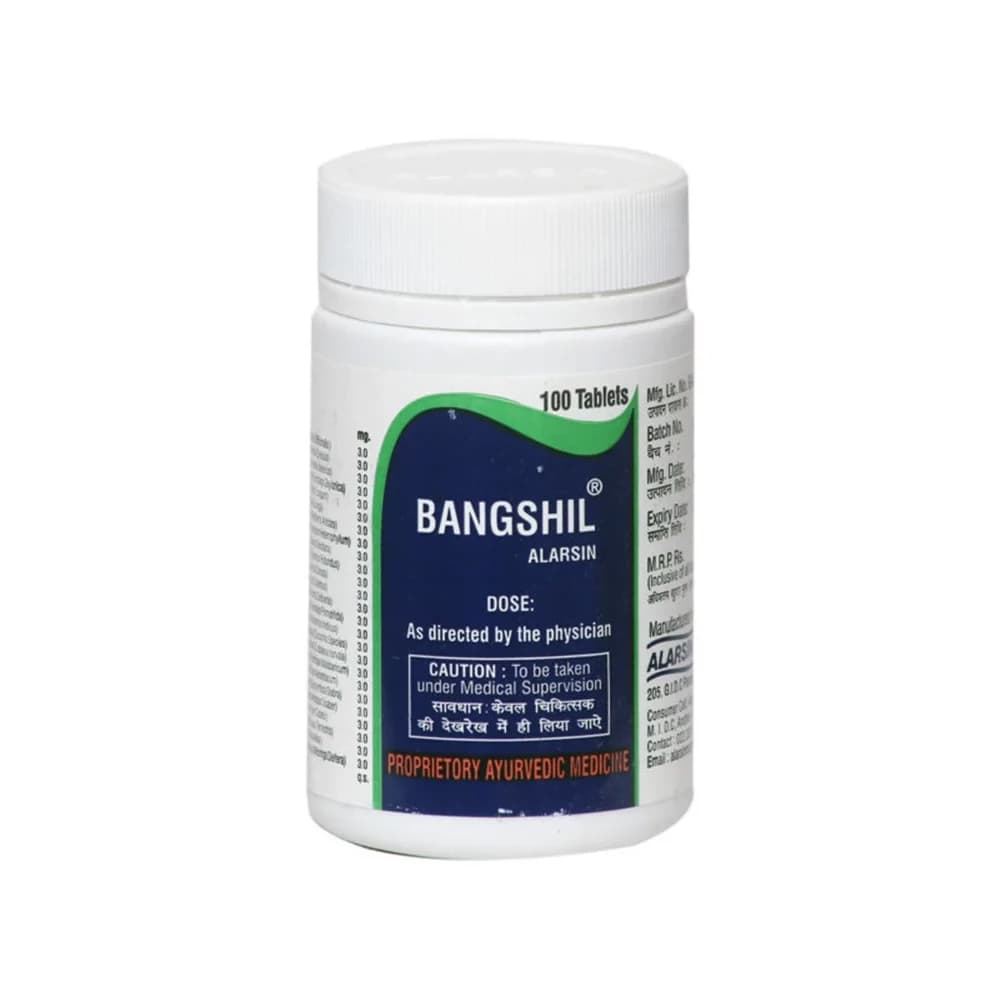 Buy Alarsin Ayurvedic Bangshill Tablet Online - OLRAA Indian Snacks